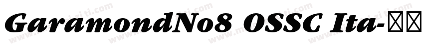 GaramondNo8 OSSC Ita字体转换